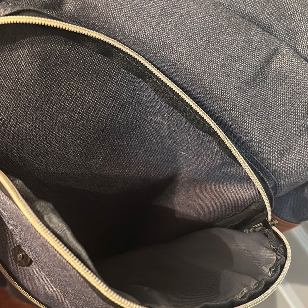 Charcoal and Tan Men's Backpack / Fashion Bag Used - Picture 4 of 6